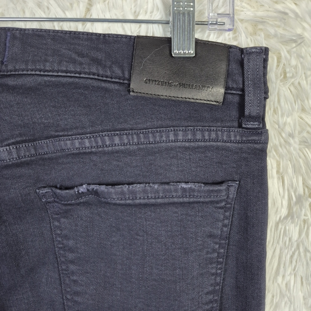 Citizens‎ of Humanity The Adler Jeans Mens 32x31 Slim Straight Leg Dark Blue USA - Picture 4 of 15